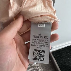 stone Island Salmon Garment-Dyed T-shirt